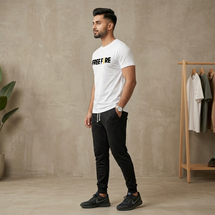 2 Pcs Men's Micro Plain Tracksuit - Image 2