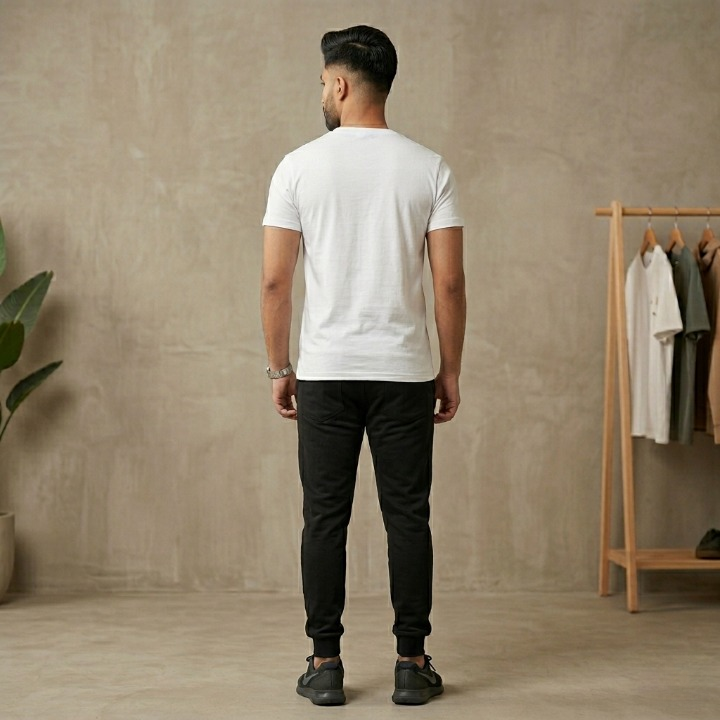 2 Pcs Men's Micro Plain Tracksuit - Image 3