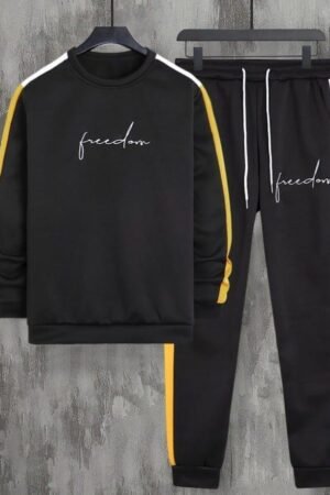 2 Pcs Men's Polyester Printed Tracksuit