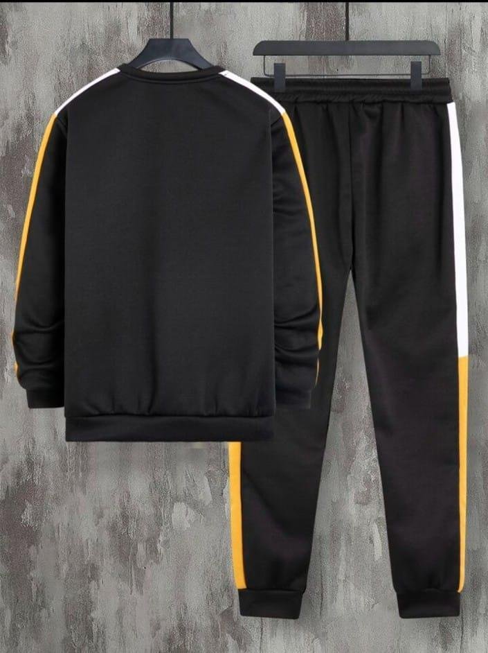 2 Pcs Men's Polyester Printed Tracksuit - Image 4