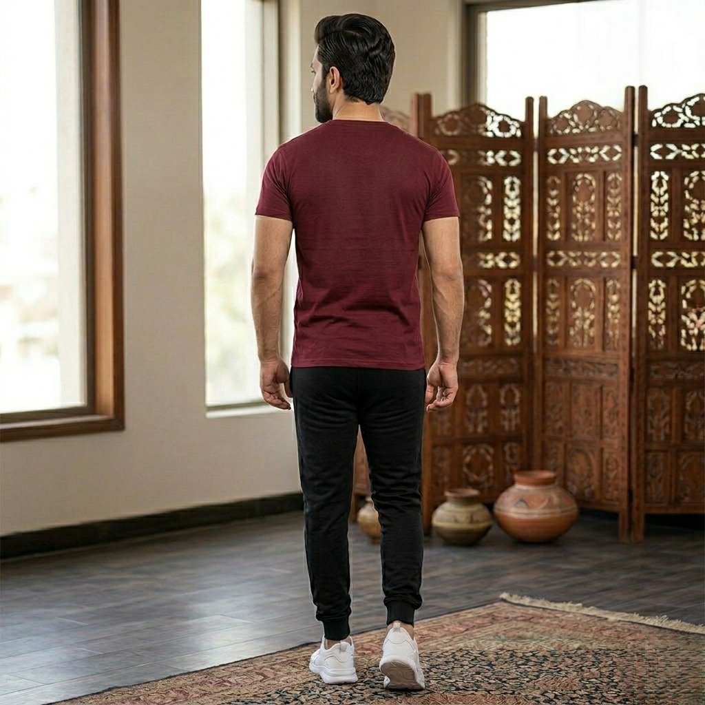 2 Pcs Men's Markhor Printed Tracksuit - Image 3